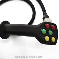 Manette industrielle à 6 boutons et 1 interrupteur de sécurité pour tous types de joysticks, garantie 6 mois, inspection vidéo pour rapport