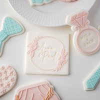Emporte-pièce et tampon à embosser en acrylique sur le thème du mariage, et tampon à embosser pour biscuits et fondant