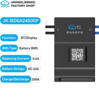 JKBMS JK-BD6A24S30P Smart BMS 8-24S 24V 36V 48V 60V 72V 300A 0.6A Equilibrio Activo Gestión de Baterías LiFePO4/LTO para Energía