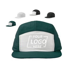 Gorras de Campamento Personalizadas con Bordado, 5 Paneles, Sin Estructura, con Logotipo Bordado, Gorras de Poliéster para Correr en Diferentes Colores para Hombre - Product Image 1