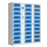 Armoire de rangement multifonctionnelle personnalisable avec reconnaissance d'empreintes digitales et de visage pour tablettes, ordinateurs portables et smartphones