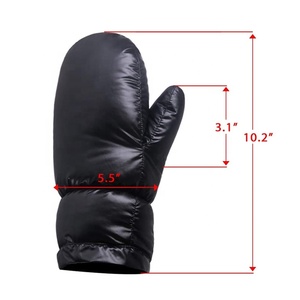 Mitaines d'hiver en duvet ultralégères coupe-vent et imperméables pour l'extérieur, puissance de remplissage 650, tissu nylon, dimensions personnalisables - Product Image 5