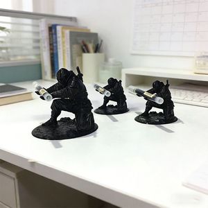 Portalápices Ninja, Impreso en 3D, Plástico, Forma Redonda, Organizador de Escritorio, Soporte Creativo para Bolígrafos, Decoración de Oficina - Product Image 1