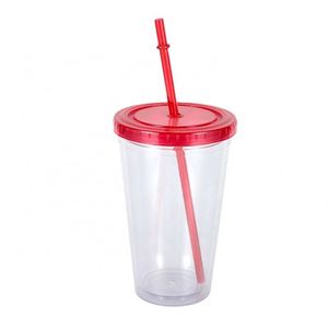 แก้วน้ำพลาสติกขนาดใหญ่ ปลอดสาร BPA พร้อมหลอดดูด พิมพ์ลายตามสั่ง สำหรับโปรโมชั่นโรงงาน ซัมเมอร์คัพ 2026 - Product Image 1