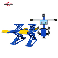 Distribuidor Autorizado Xinjintuo, Plataforma Elevadora de Tijera de 4000 kg, Alineador 3D, Equipo Completo para Taller, Estándar OEM, CE ISO