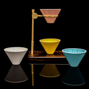 Stocked Good Quality Reusable Paper <b>Filter</b> Porous Ceramic Foam <b>Filter</b> Pour Over Modern Ceramic <b>Coffee</b> Dripper - Product Image 1