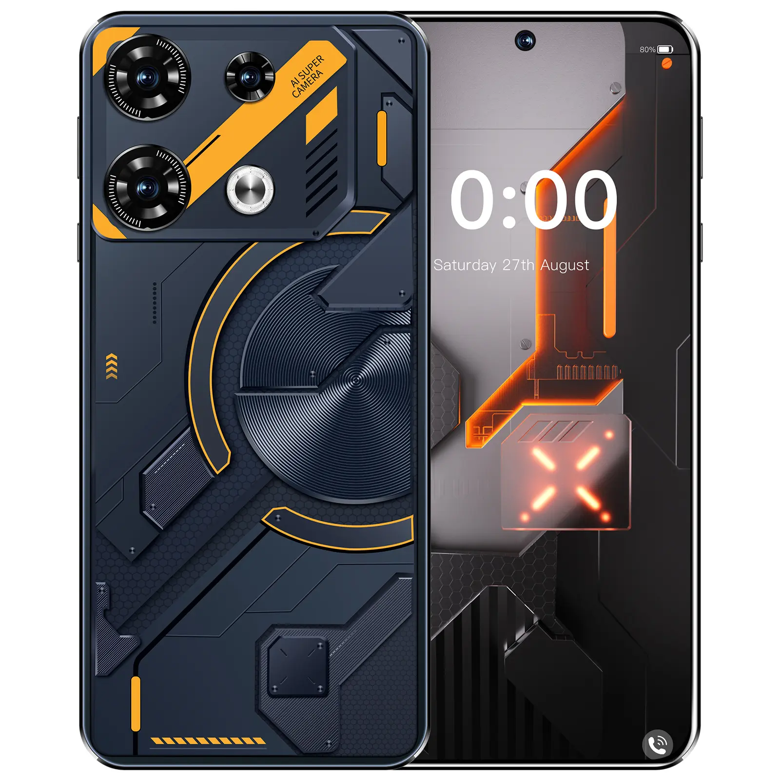 Nouveau smartphone Android GT10Pro 7.3 pouces 16 + 1T charge rapide OTG usine de téléphone portable OEM