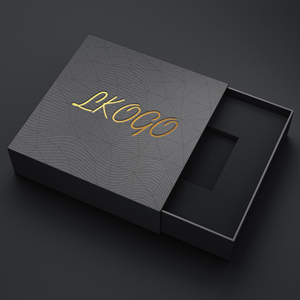 Caja <span class=keywords><strong>de</strong></span> Regalo Personalizada con Cajón Deslizable Negro, con Inserto <span class=keywords><strong>de</strong></span> Espuma, Empaque <span class=keywords><strong>de</strong></span> Cartón Rígido <span class=keywords><strong>de</strong></span> Lujo - Product Image 1