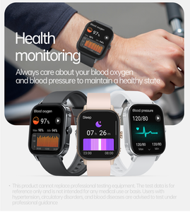 Montre <span class=keywords><strong>connectée</strong></span> santé, étanche, mesure de l'oxygène sanguin, fréquence cardiaque, pression artérielle, smartwatch - Product Image 2