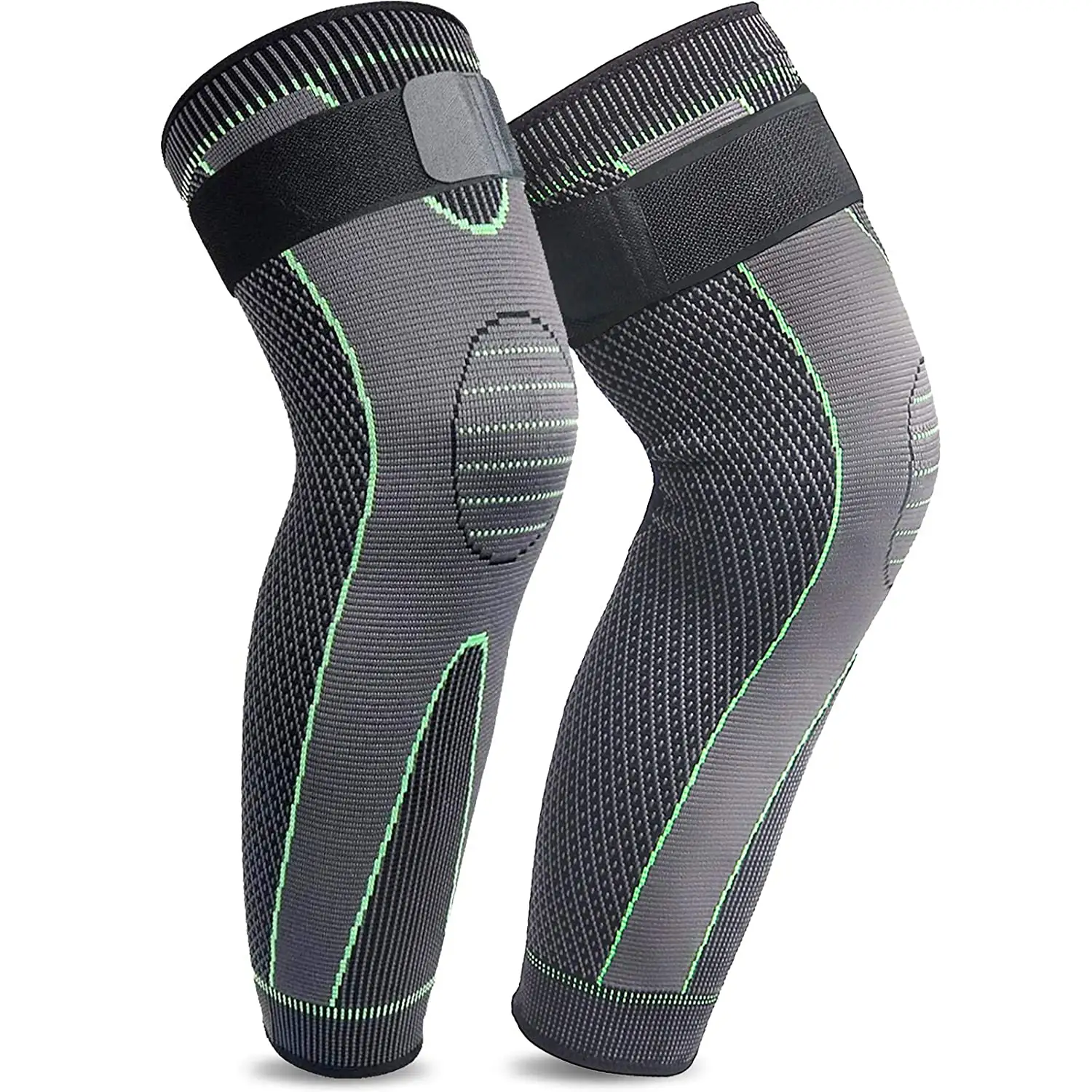 Sport Safety 3D Nylon Knee Compression Sleeve Long Leg Sleeve Basketball Knee Pads Full Leg Sleeve
