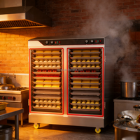 Autocuiseur Électrique Commercial Yuqi en Acier Inoxydable 304, 12kW-36kW, 24/48 Plateaux, 380V, Circulation Automatique de la Vapeur pour Cantine