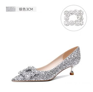 Zapatos de Novia de Cristal de Lujo, Tacones Altos para Mujer, Zapatos de Tacón de Aguja para Boda/Promoción/Fiesta, Pedidos al por Mayor, Calidad Garantizada - Product Image 6