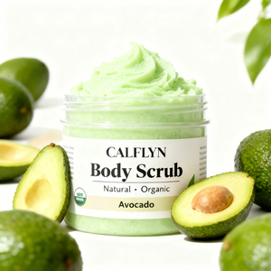CALFLYN Scrub Corpo Naturale e Biologico all'Avocado/Fragola/Pesca/Mirtillo Esfoliante Idratante OEM/ODM Etichetta Privata - Product Image 3