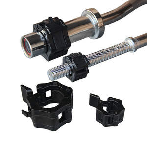 फिटनेस भारोत्तोलन जल्दी रिलीज गैर पर्ची ताला लोहे का दंड दबाना वजन बार क्लिप 2 इंच लोहे का दंड कॉलर - Product Image 2