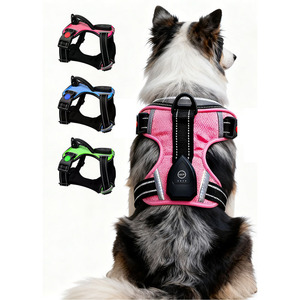 Pet GPS Harness With Led <b>Light</b> Pink For Nighttime <b>Dog</b> Walking - Product Image 2