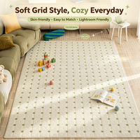 Tapis tissé à la machine en PET bouclé, résistant, imperméable et écologique pour salon, chambre, salle de bain, entrée