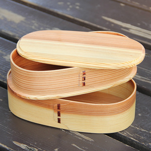 Wooden Bento <b>Box</b> Egg Shape With Chopsticks And Strap Student <b>Lunch</b> <b>Box</b> Multi Compartment Design - Product Image 2