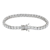 Bracelet Tennis Classique en Gros, Bracelet en Argent Zircon de Luxe de Haute Qualité pour Femme, Bijoux Élégants
