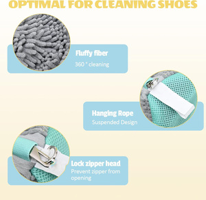 Bolsa de Lavado para Zapatillas con Logotipo Personalizado, Bolsa de Limpieza para Lavadora de Calzado con Cremallera Reforzada, Bolsa de Almacenamiento Lavable - Product Image 3