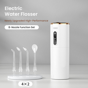 Hydropulseur haute pression avec réservoir amovible de 280 ml, nettoyeur dentaire sans fil IPX7 pour le blanchiment <span class=keywords><strong>des</strong></span> <span class=keywords><strong>dents</strong></span> et le <span class=keywords><strong>nettoyage</strong></span> en profondeur - Product Image 1