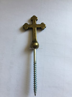 Vis à cercueil de style américain de haute qualité en gros TX-10Y # Clous à tête cruciforme 007, pièces de quincaillerie funéraire pour cercueil TianXiang