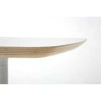 Tavolo Alto BLOOM Design BL00B Bianco/Nero per Interni, Casa, Caffè, Ristorante, Cantina, Eventi, Spazi Commerciali