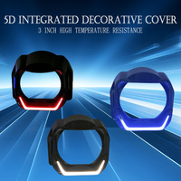 IDISON YMG Custom 3.0 2.5'' Round LED Shroud Cover Motorcycle Headlamp Daytime Universal Decoration Halo Rings for BMW Car Light