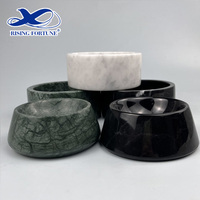 Premier fabricant de bol pour animaux de compagnie en marbre vert blanc noir bol pour chien et animal de compagnie bol pour chien en marbre avec logo personnalisé et boîte-cadeau