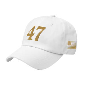 Gorra <span class=keywords><strong>Charlie</strong></span> Kirk 47 con Bordado Dorado USA 45 47, Gorra de Béisbol para Hombres y Mujeres, Gorra de Camionero Ajustable, Gorra Vintage de la Libertad - Product Image 6