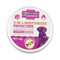 Baume 3-en-1 pour animaux de compagnie (chiens et chats) – Protection naturelle pour l'extérieur, pour réparer et protéger les griffes sèches, gercées ou rugueuses – 30g