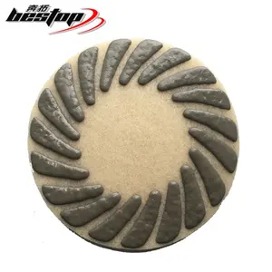 17 Inch Resin Bond Diamond Wet/Dry Burnishing Polishing Pad Sponge Fiber Floor Abrasive Grinding Pad for Concrete and Stone