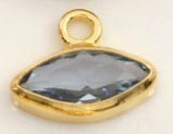 Aquamarien rempli d'or 14 carats