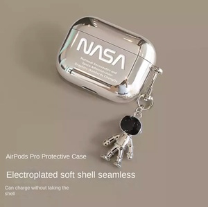 Étui de protection électrolytique souple de dessin animé pour <span class=keywords><strong>Airpods</strong></span> Pro 3e génération et 2e génération pour chaîne d'accessoires de casque Bluetooth - Product Image 4