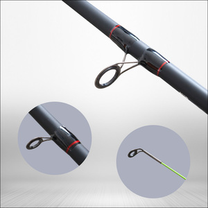 <span class=keywords><strong>Canne</strong></span> à pêche à la mouche en fibre de carbone OEM 3,9 m 120 g à action lente <span class=keywords><strong>pour</strong></span> eau douce avec guides en acier inoxydable et poignée en caoutchouc et liège - Product Image 3