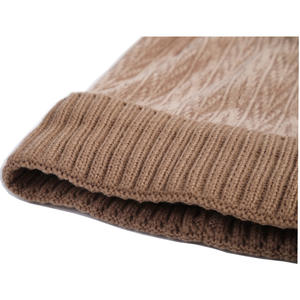 Chapeau et écharpe en tricot pelucheux chaud d'hiver 2026, 2 en 1, en acrylique, coupe-vent, pour hommes et femmes, bonnets - Product Image 6