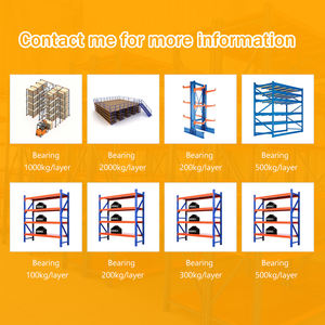 מערכת מדפים מתכווננת לתעשייה, מחסן, אחסון, בעלת כושר נשיאה גבוה, מפלדה, 2000*600*2000 - Product Image 4