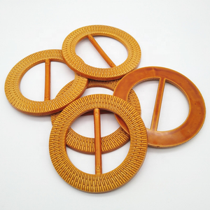 正式木质外观环保ABS圆形箱包皮带扣 - Product Image 4