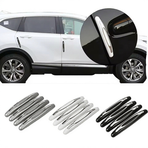 4 Protectores de Manijas de Puerta de Coche Reutilizables de Plástico ABS, Tiras Protectoras Contra Rayones, Adhesivos para Parachoques, Protección de Bordes de Automóviles - Product Image 3