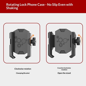 Specialized ABS Phone Holder for Road Mountain Bikes Shockproof Handlebar-Mounted Navigation <strong>Bracket</strong> Fixed Shooting Equipment - Product Image 3