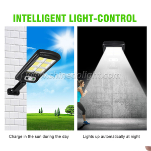 Lámpara Solar Impermeable de 120/128 LED, Nueva, con Sensor de Movimiento para Exteriores, con Control Remoto, para Jardín, Pared, Calle - Product Image 5