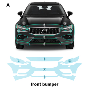 Para Volvo V60 <span class=keywords><strong>Inscription</strong></span> R Design, Cada Parte de la Película Protectora de TPU PPF Precortada, Película Transparente Autorreparable Antiarañazos - Product Image 2