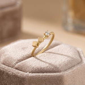 2026 Round / Square <b>Rings</b> - 18ct gold and Diamond <b>Ring</b> 18K Gold Diamond <b>Ring</b> Fine <b>Ring</b> for Women wedding - Product Image 2