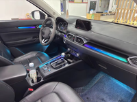 Lumière Ambiante LED Intérieure de Voiture SJC pour Mazda CX-5 2017-2024 RHD/LHD, Lumière Atmosphérique Dynamique 64 Couleurs, Symphonie de Lumière Arc-en-ciel