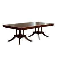 DegasVintage Antik-Stil Meisterstück Massivholz Mehrschichtig Unbehandelt Amerikanisches Retro Rechteckiges Ess- und Bankettmöbel für Zuhause
