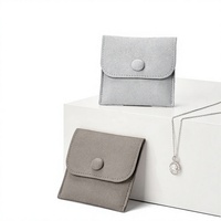 Pochette à bijoux anti-ternissement personnalisée de qualité supérieure, mini sac de voyage portable pour emballage cadeau de bagues, boucles d'oreilles, pendentifs, colliers – Vente en gros