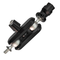 Support de bras magique à double rotule usiné CNC sur mesure, support de montage réglable multi-angles pour caméra et moniteur, pour caméra d'action et enregistreur