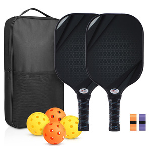 Ensemble de raquettes de pickleball avec balles et sac de transport, poignée antidérapante, équipement de sport en plein air - Product Image 2