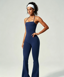 Tuta da Yoga Senza Cuciture in Nylon e Spandex per Donna, Adatta per Fitness, Jogging e Attività Quotidiane all'Aperto - Product Image 1