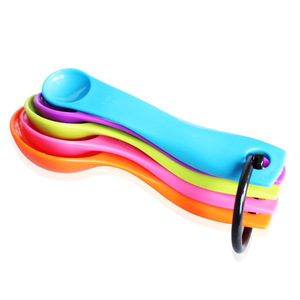 Color <b>Measuring</b> <b>Spoon</b> Set 5 Piece With Markings For Baking And Cooking Multifunctional Plastic <b>Spoons</b> - Product Image 3