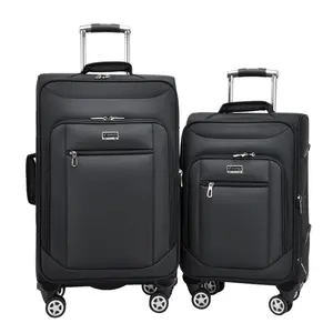 行李箱高品质20 "24" 两件式手推车行李箱可扩展尼龙旅行行李箱旋转轮行李箱随身携带